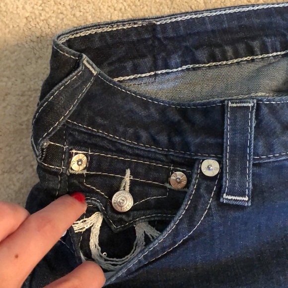 True Religion women jeans hi-rise boot cut size 30 - Picture 3 of 5